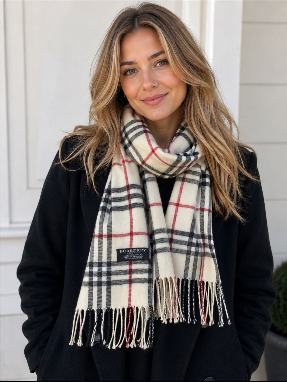 Burberry Cashmere Scarf made in England